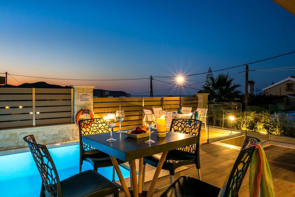 Superior Villa Marina Mare Sauna Hammam Nea Kydonia エクステリア 写真